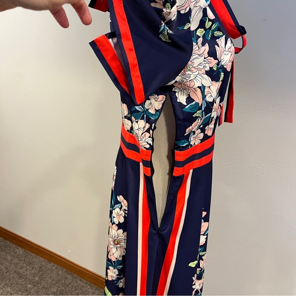 Short sleeves Floral Navy Dress size extra large - Picture 5 of 14